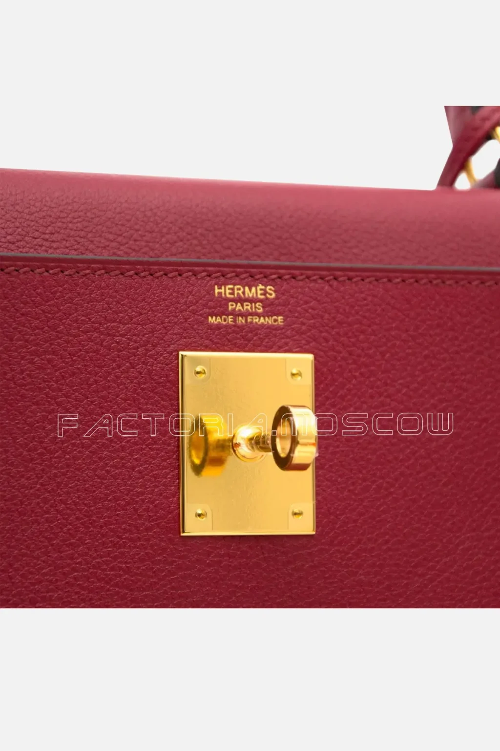 Hermès Kelly Retourne 28 Evercolor Colour Rouge Grenat GHW