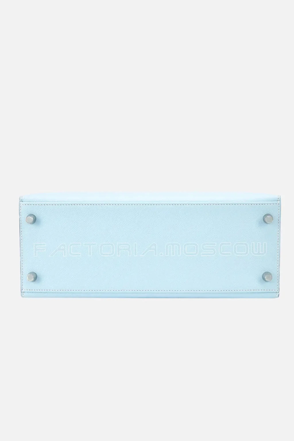 Hermès Kelly Sellier 28 Bleu Brume Epsom Leather PHW