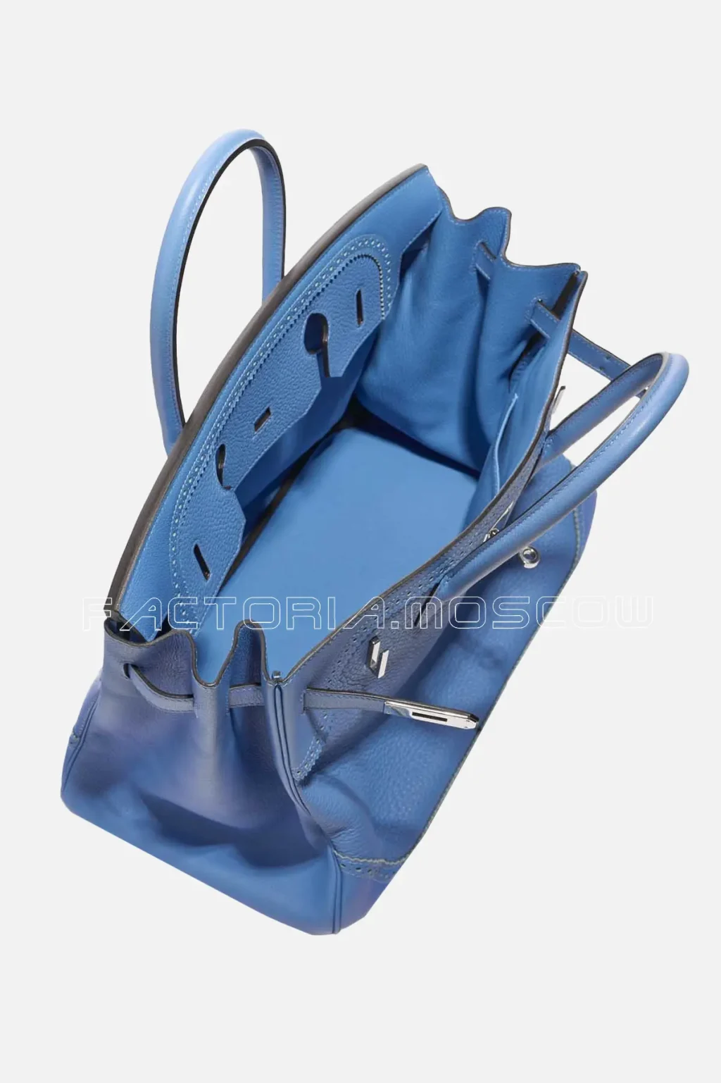 Hermès Birkin Ghillies 35 Clemence Colour Blue Paradise PHW