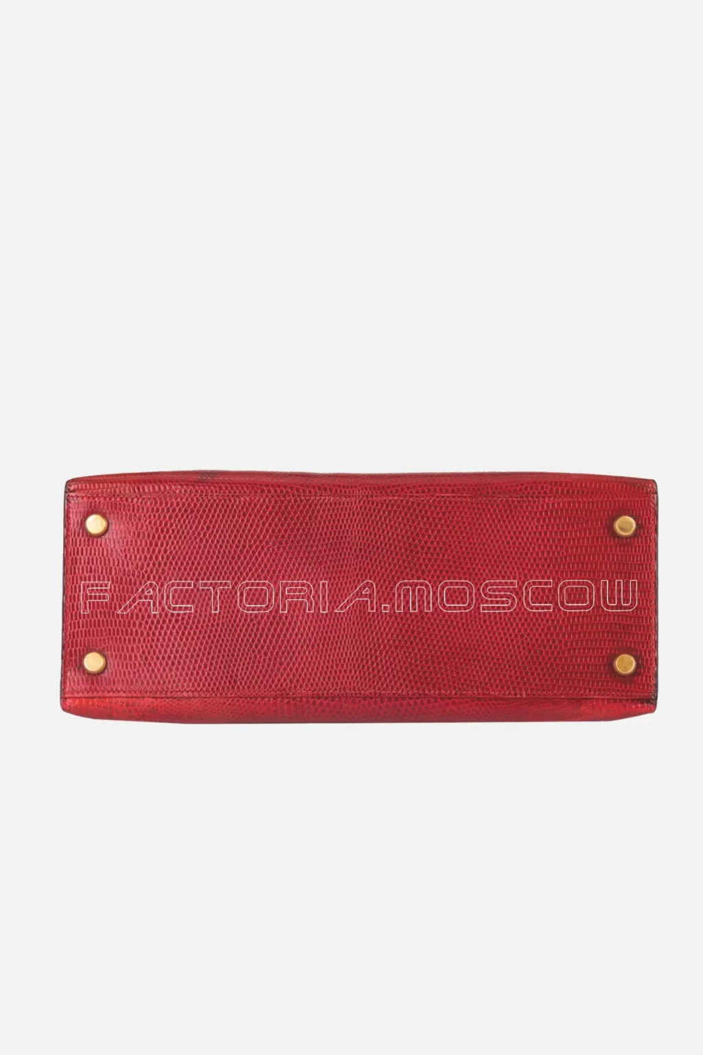 Hermès Kelly Sellier 28 Rouge Vif Niloticus Lizard Leather GHW