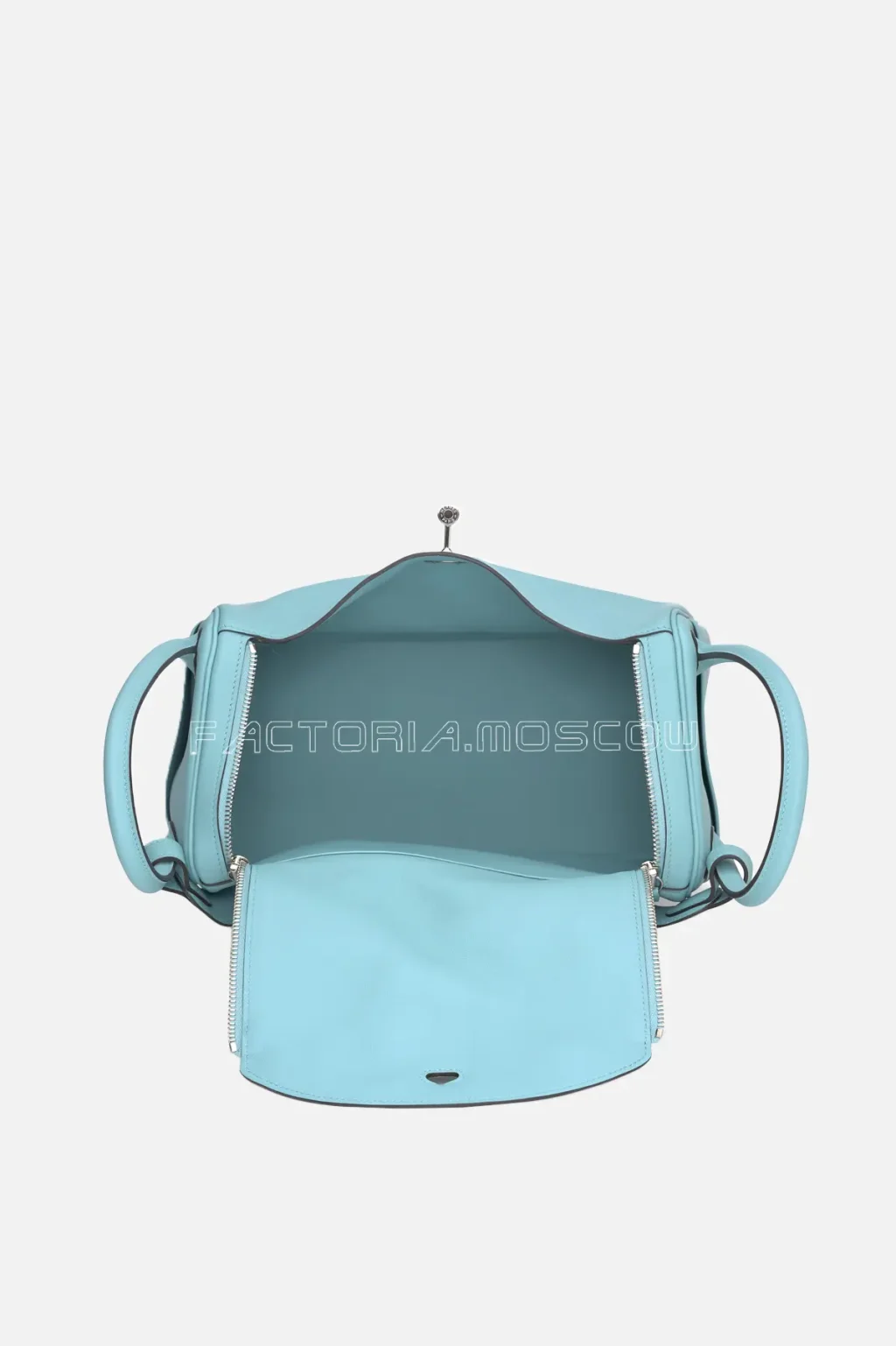 Hermes Lindy 30 Bleu Saint Cyr Swift PHW