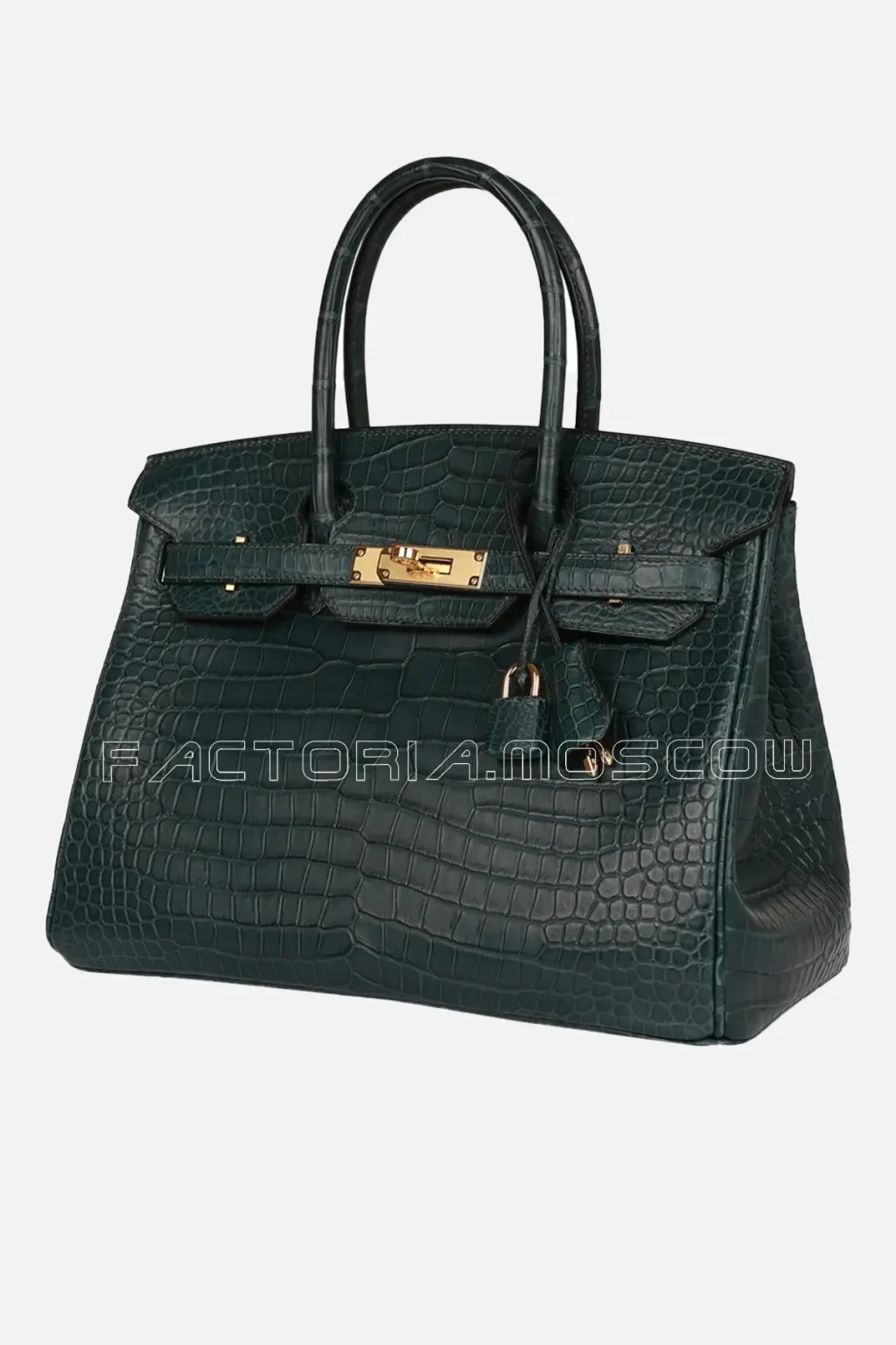 Hermès Birkin 30 Vert Fonce Matte Porosus Crocodile GHW