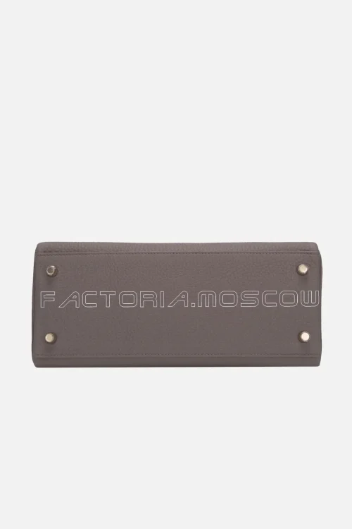 Hermès Kelly Retourne 28 Togo Colour Gris Etain Leather GHW