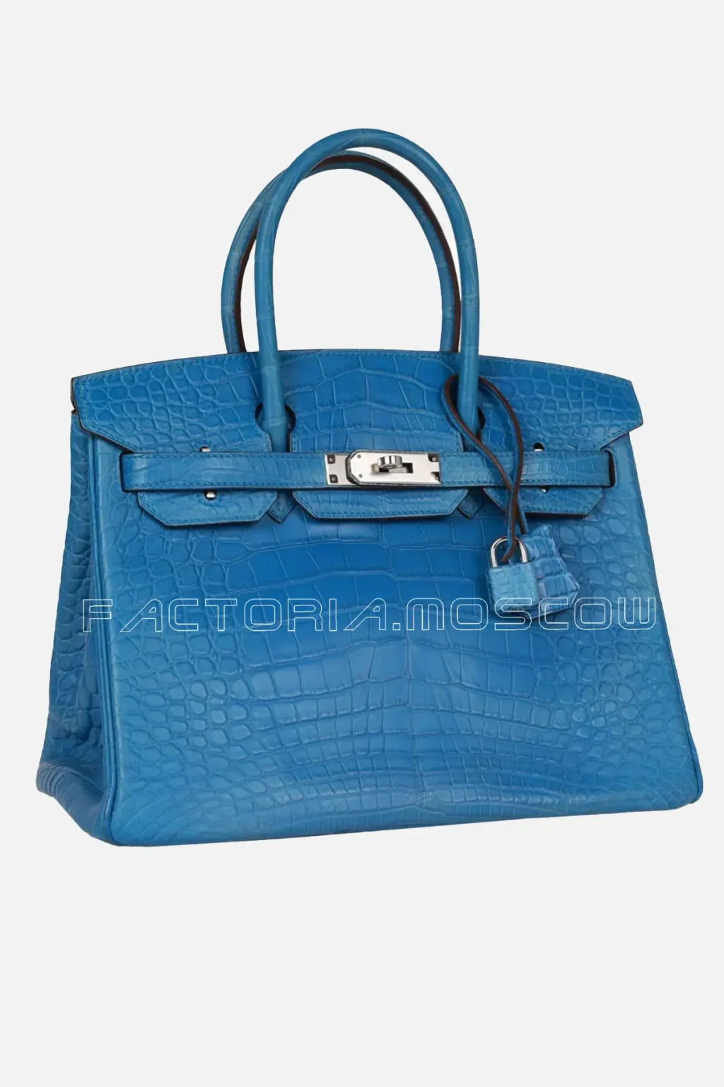 Hermès Birkin 30 Bleu Mykonos Matte Alligator PHW