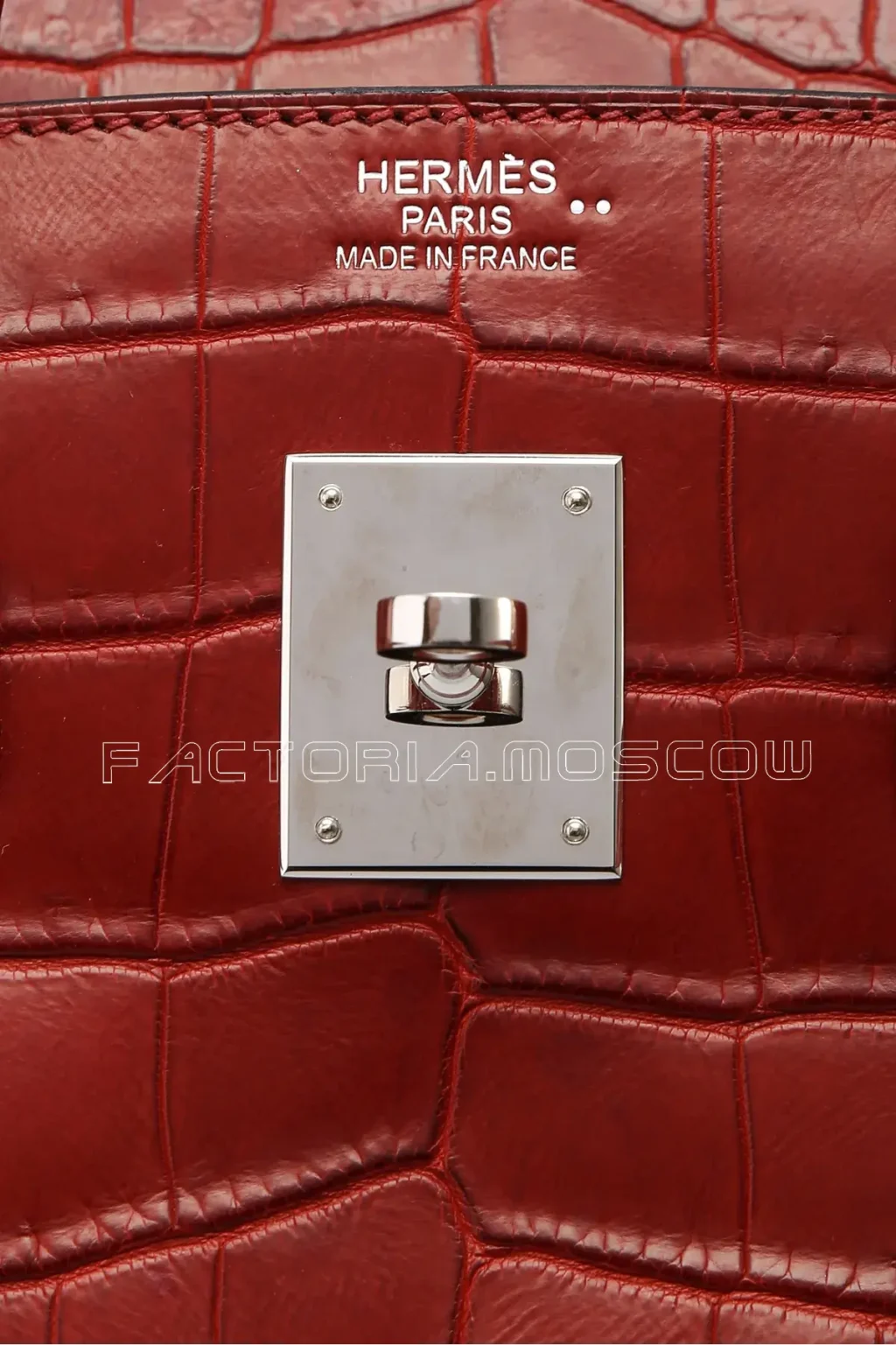 Hermes Birkin 35 Rouge H Niloticus Matte PHW