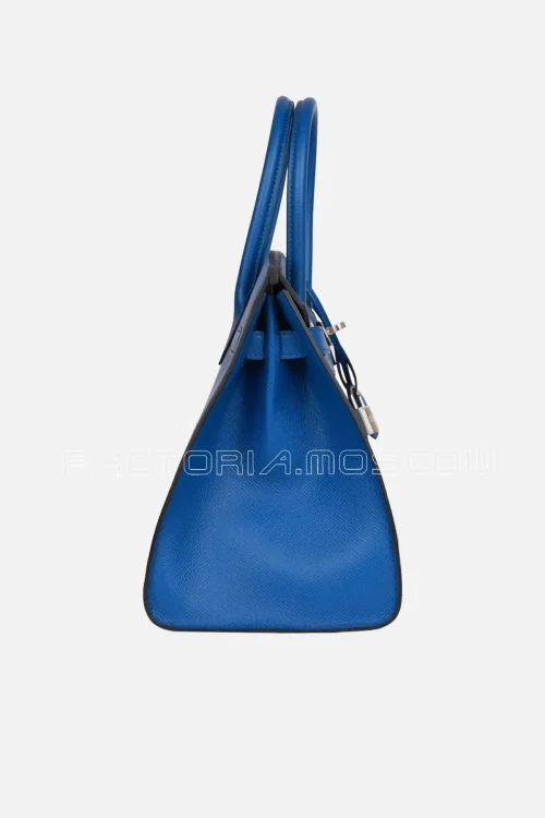 Hermès Birkin Sellier 30 Bleu France Epsom PHW