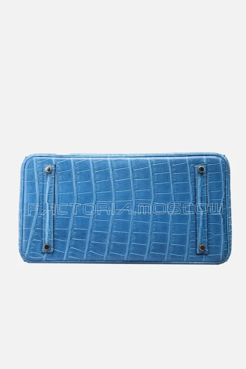 Hermes Birkin 35 Matte Mykonos Alligator PHW