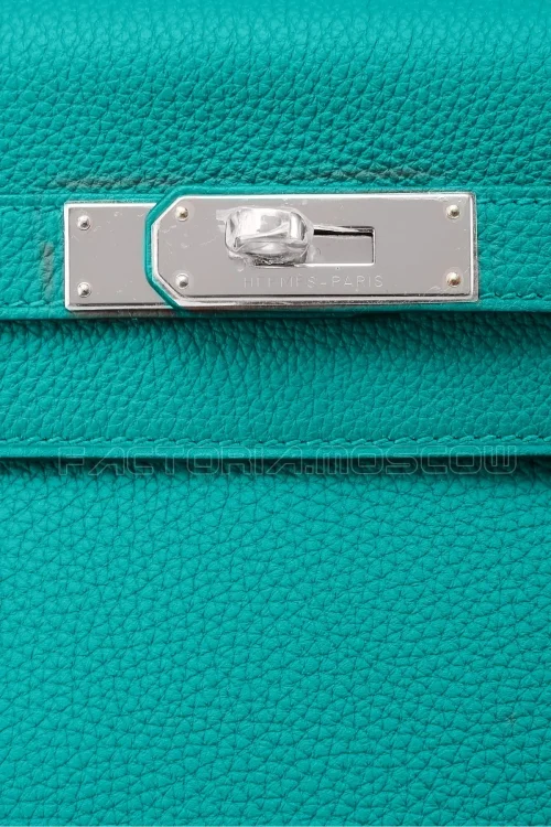 Hermes Kelly Retourne 25 Togo Blue Paon PHW