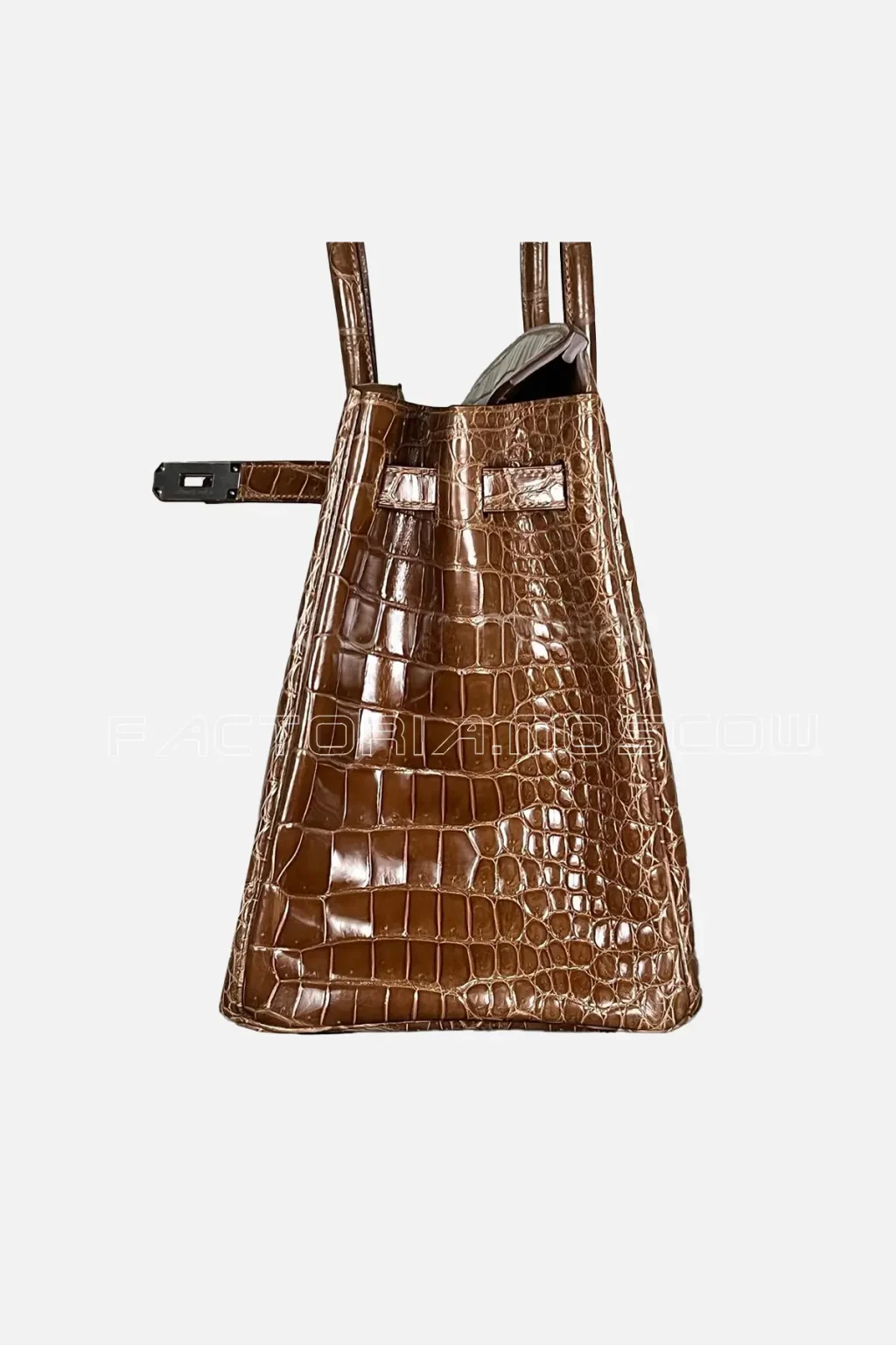 Hermes Birkin 35 Shiny Porosus Colour Ficelle Hardware PHW