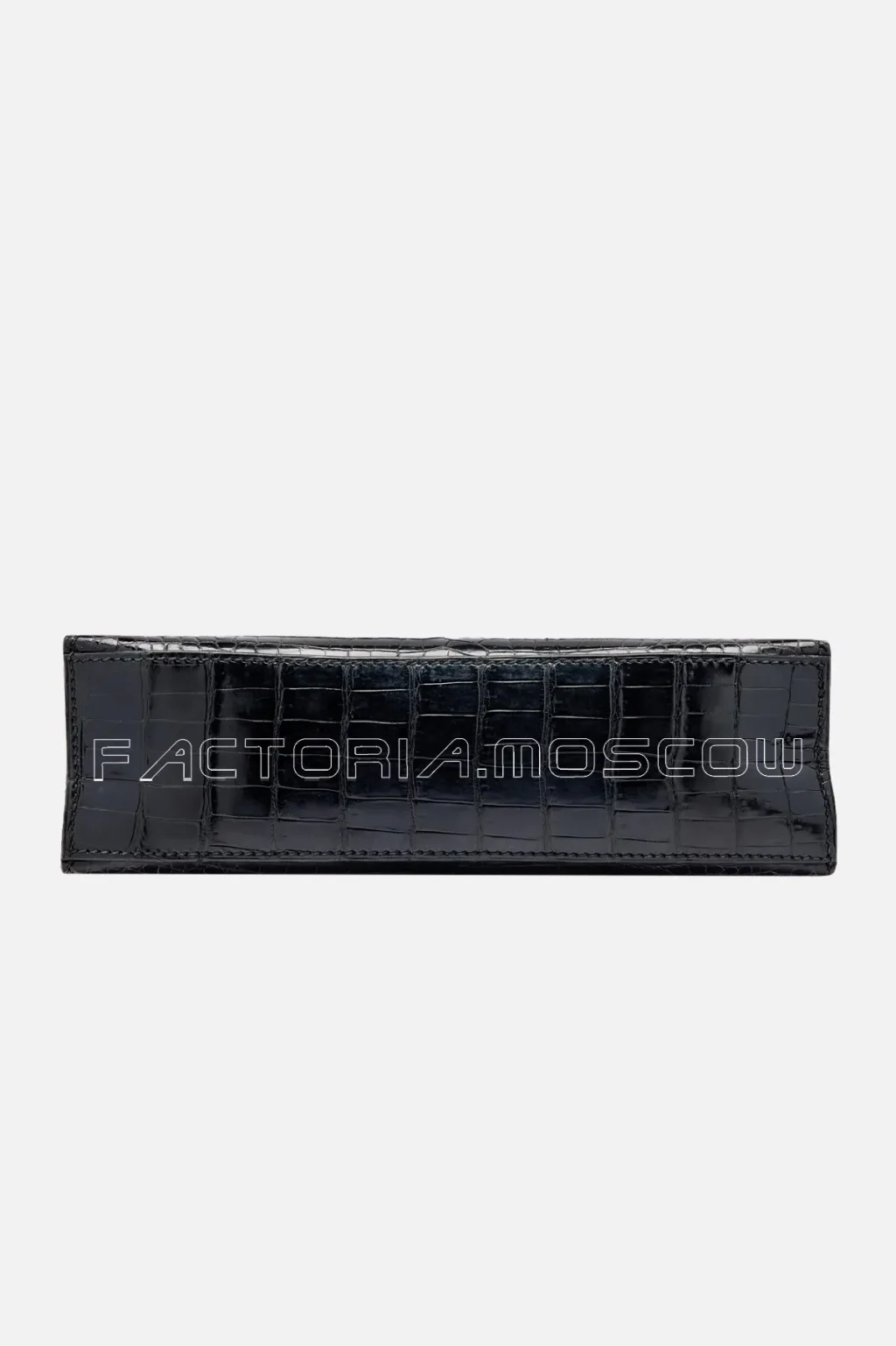 Hermès Kelly Pochette Porosus Crocodile Colour Black PHW