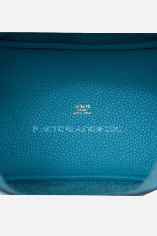 Hermès Picotin Lock 18 Clemence Bleu Du Nord GHW