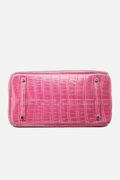 Hermes Birkin 35 Shiny Rose Tyrien Porosus PHW