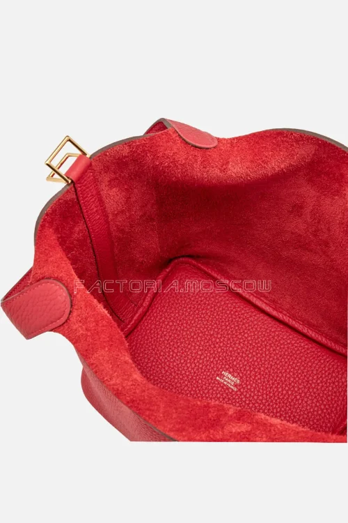 Hermes Picotin Lock 18 Vermillion Clemence GHW