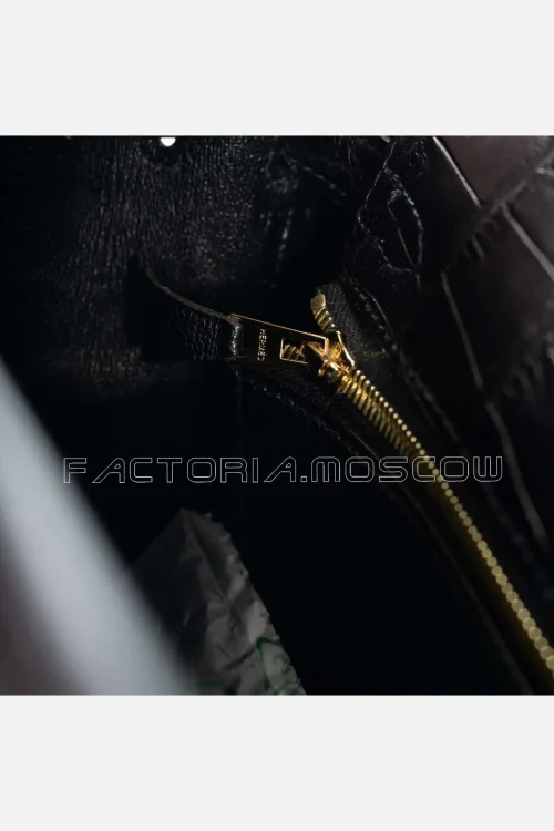 Hermes Kelly Retourne 25 Matte Black Alligator GHW