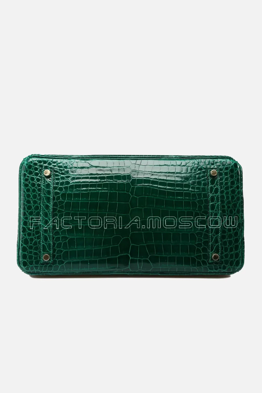 Hermes Birkin 35 Shiny Vert Emeraude Porosus GHW