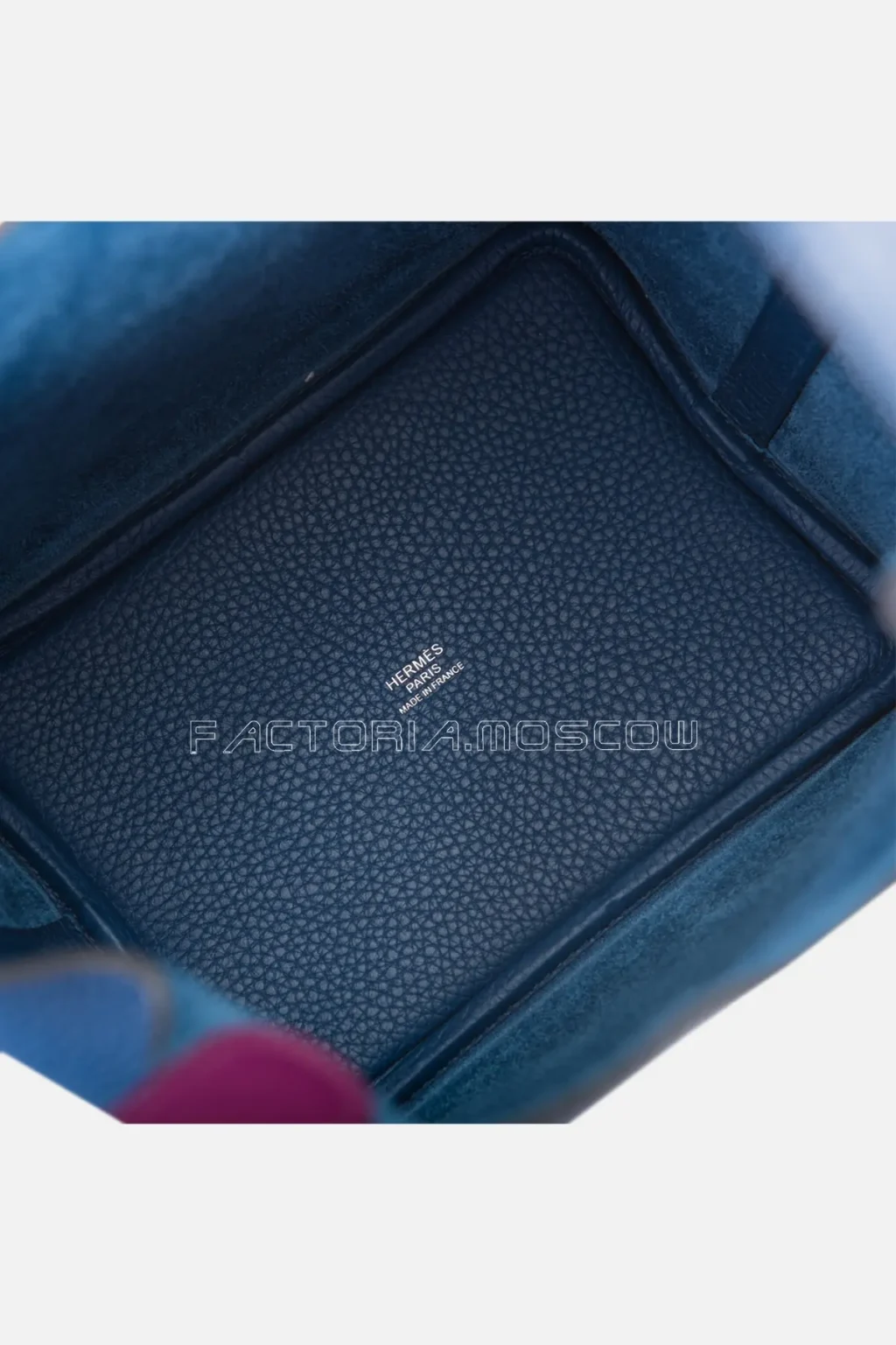 Hermès Picotin Lock 18 Clemence Deep Blue/Anemone PHW