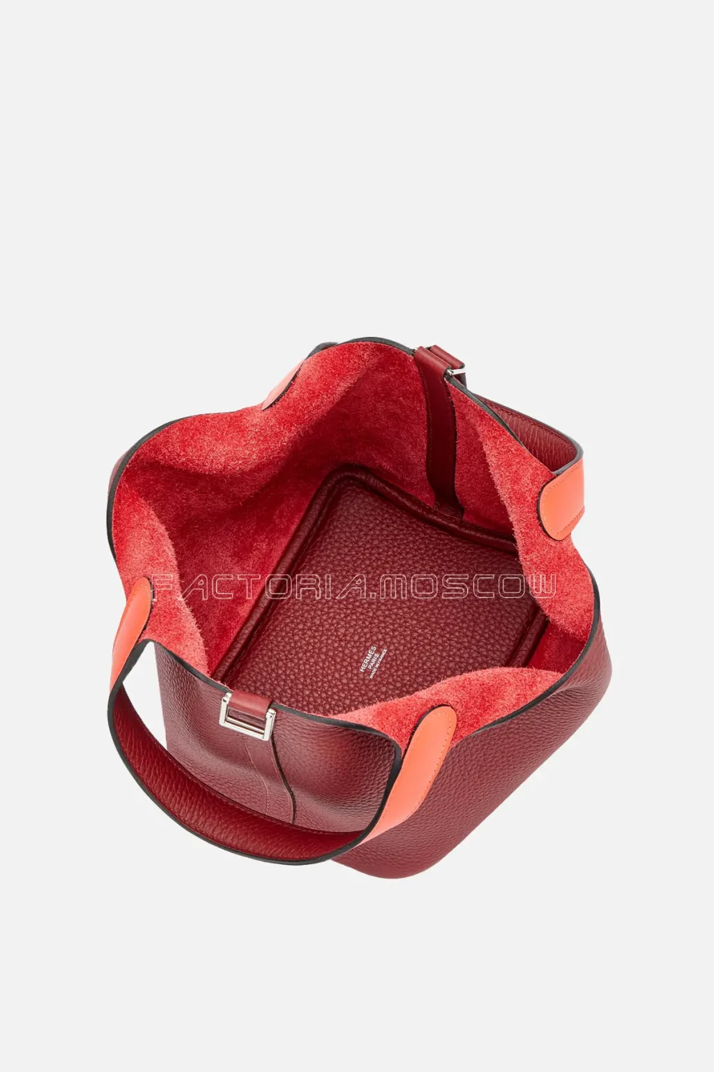 Hermès Picotin Lock 18 Rouge H Clemence And Orange Swift PHW