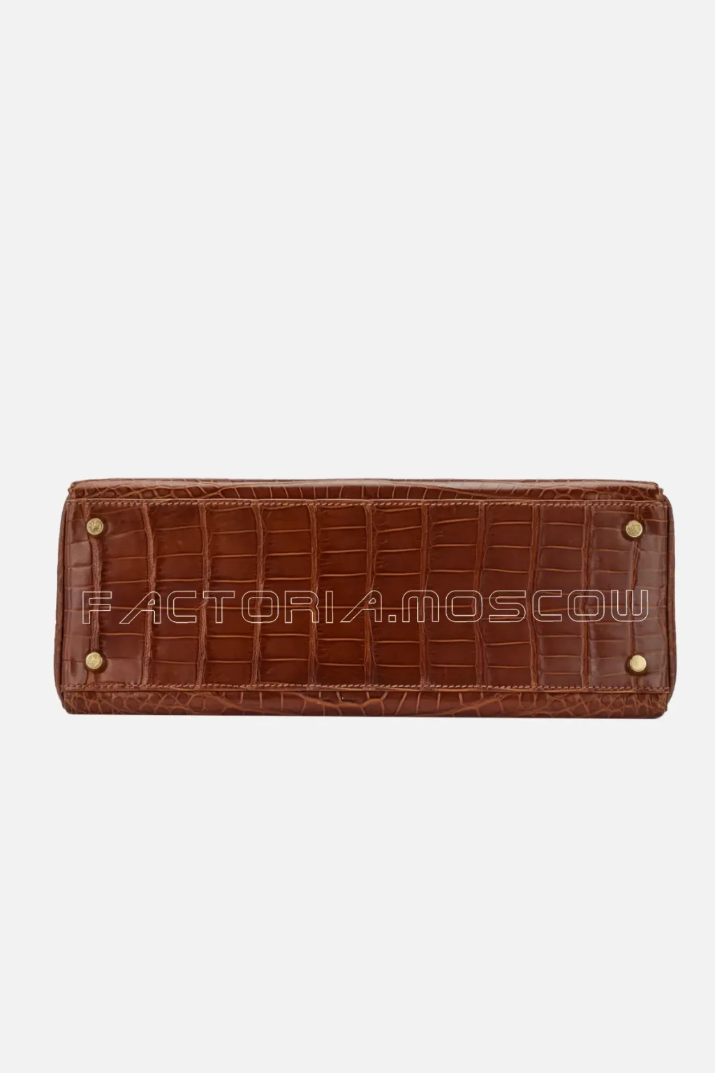 Hermès Kelly Retourne 32 Shiny Porosus Crocodile Colour Miel GHW
