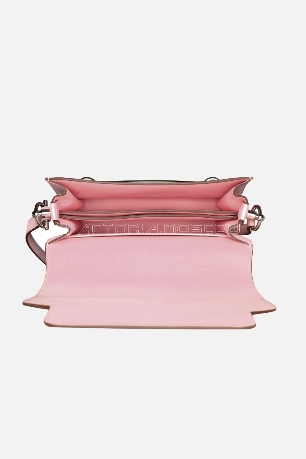 Hermès Mini Roulis 18 Rose Sakura Swift PHW