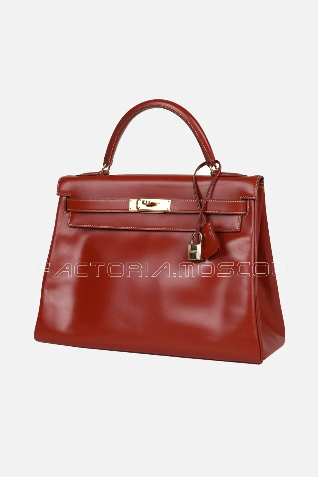 Hermès Kelly Retourne 32 Brique Box Calf GHW