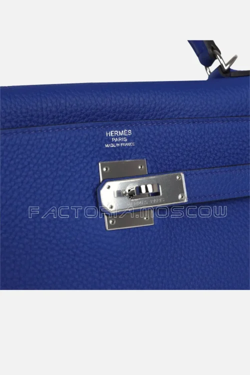 Hermès Kelly Retourne 32 Bleu France Togo PHW