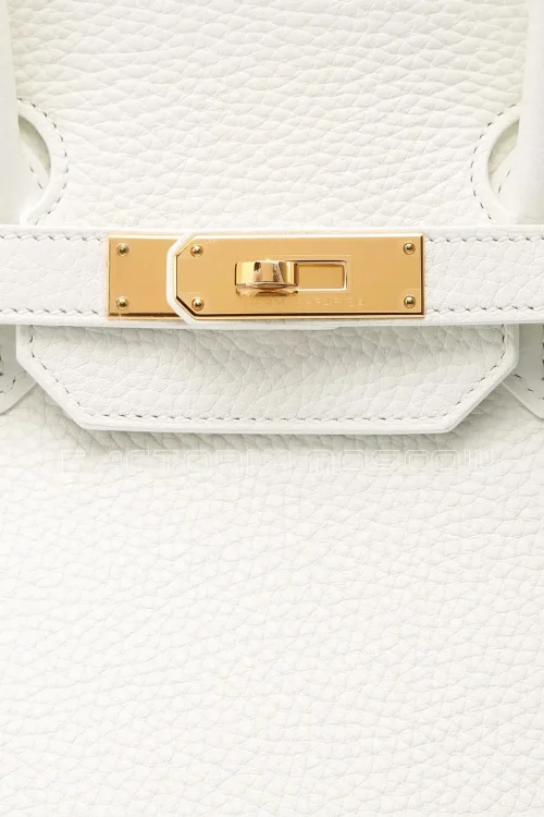Hermes Birkin 35 Blanc Clemence GHW