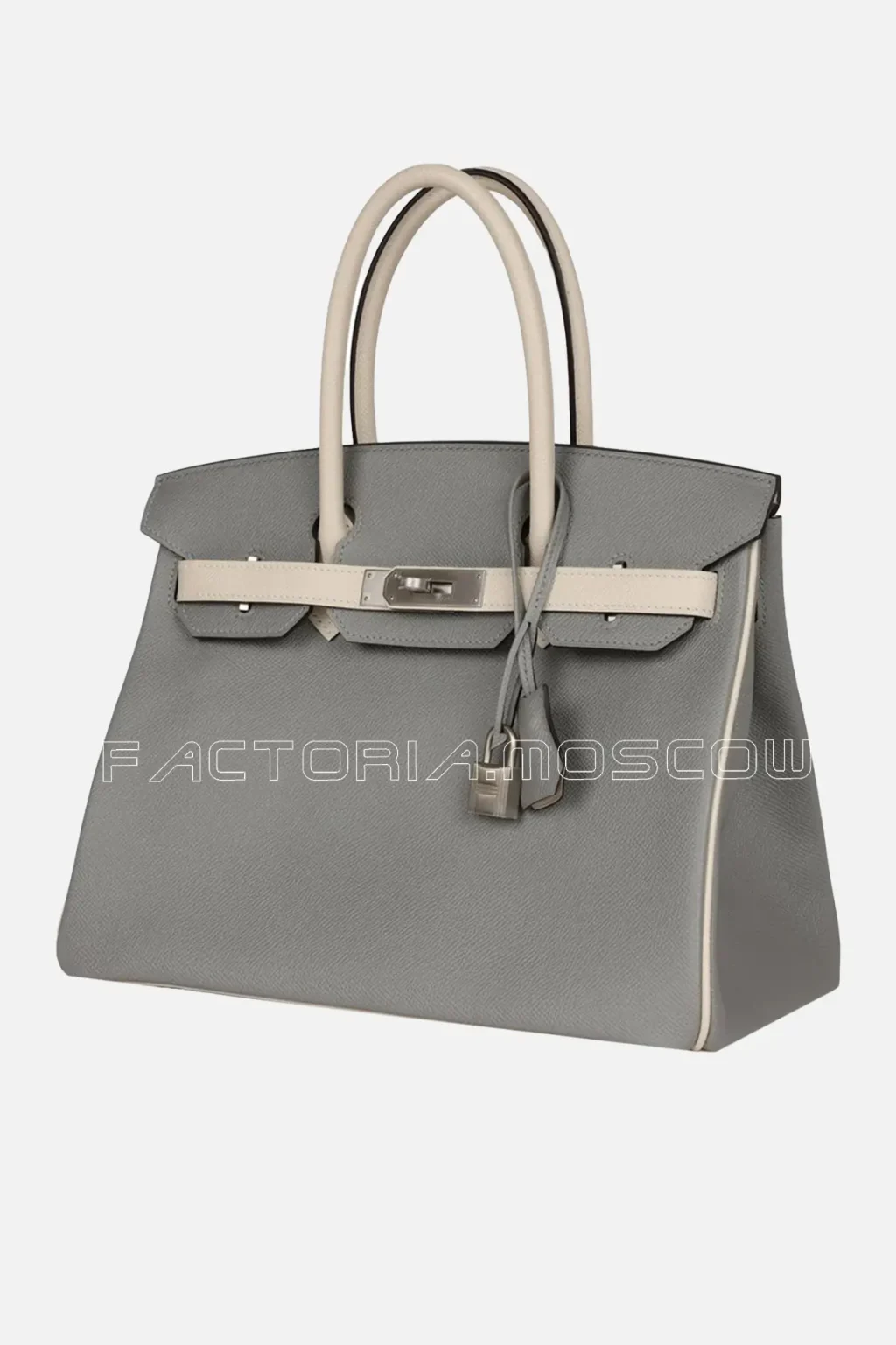 Hermès Special Order (HSS) Birkin 30 Gris Mouette and Craie Epsom Brushed PHW