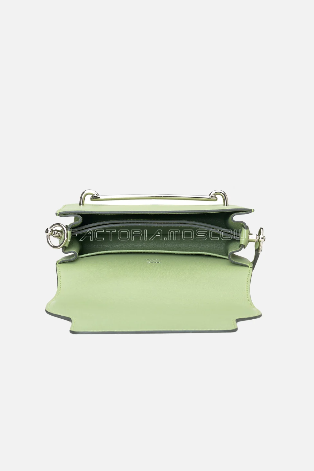 Hermès Mini Roulis 18 Vert Criquet Evercolor PHW