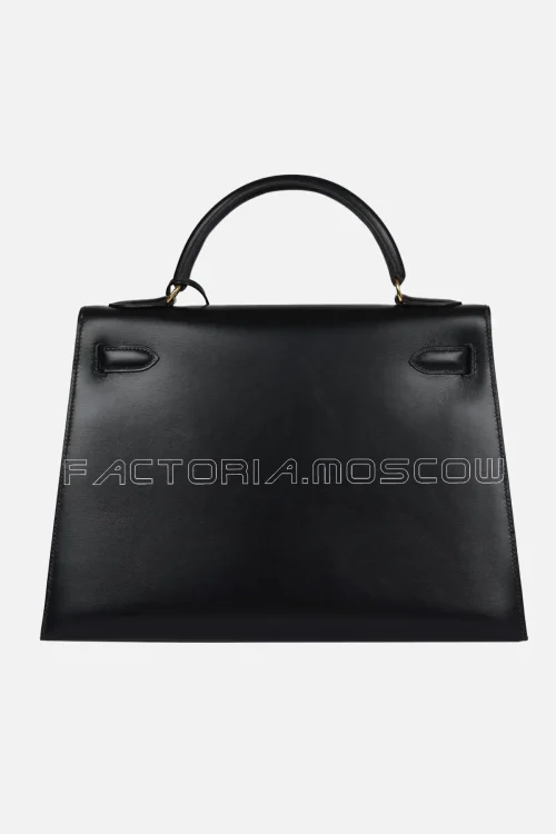 Hermès Kelly Sellier 32 Black Box GHW