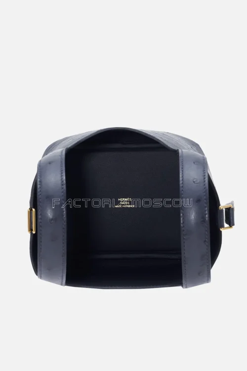 Hermes Picotin Lock Micro Caban Ostrich GHW