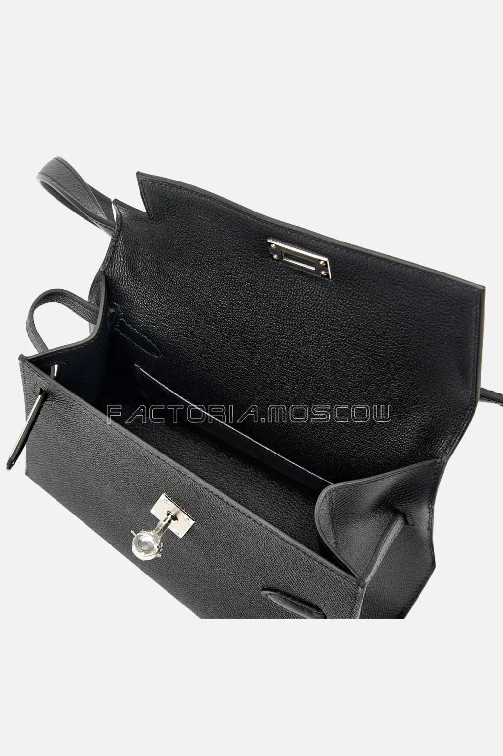 Hermès  Kelly En Desordre 20 Sellier Black Epsom PHW
