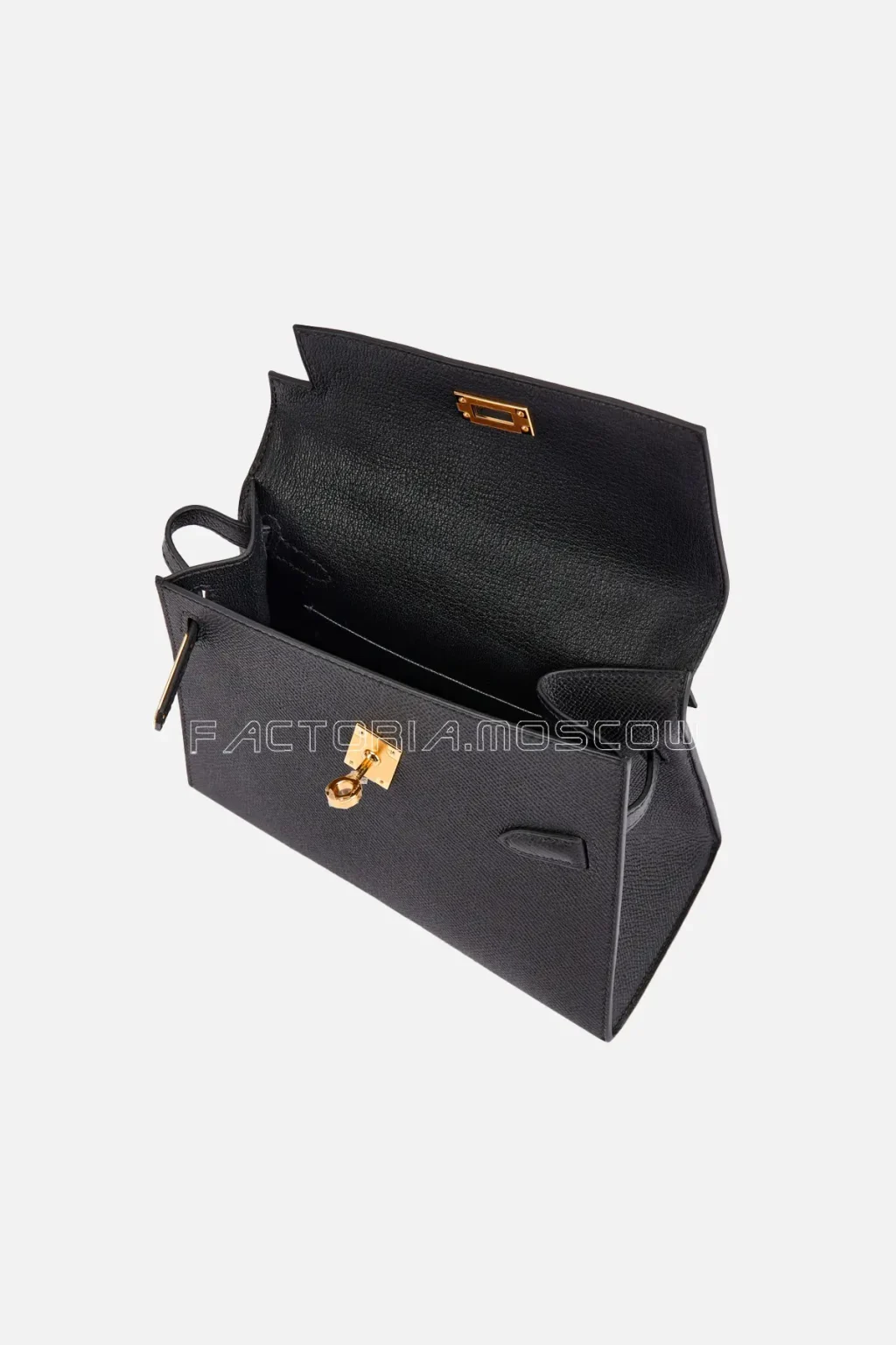 Hermès Kelly En Desordre 20 Sellier Black Epsom GHW