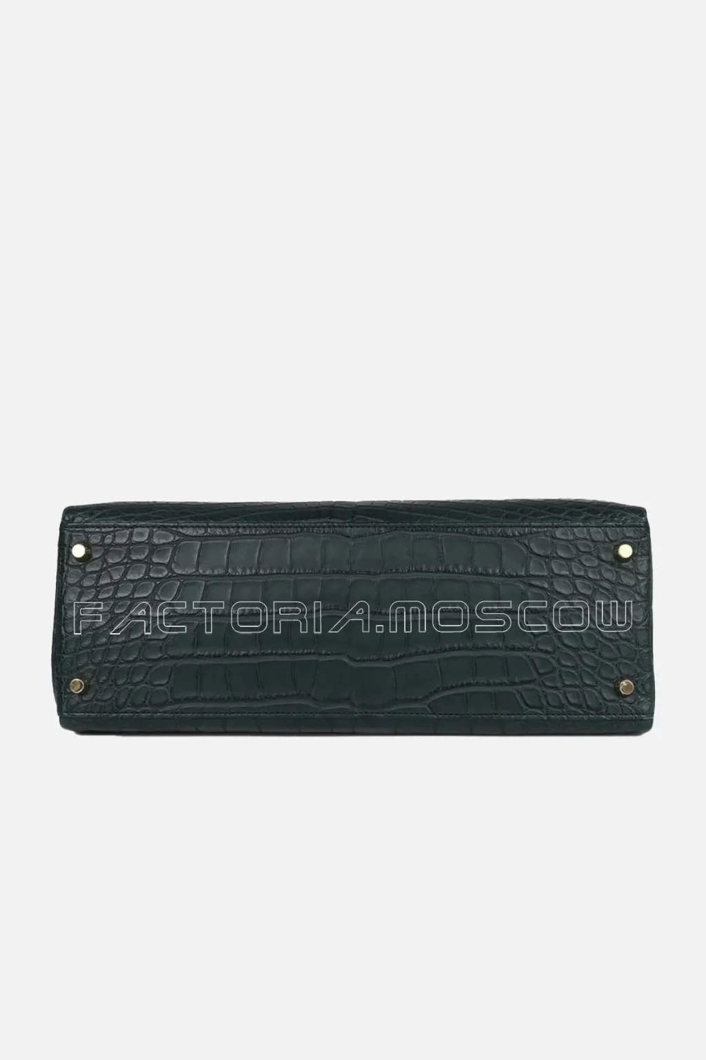 Hermès Special Order (HSS) Kelly Retourne 35 Matte Alligator Colour Vert Fonce Brushed GHW