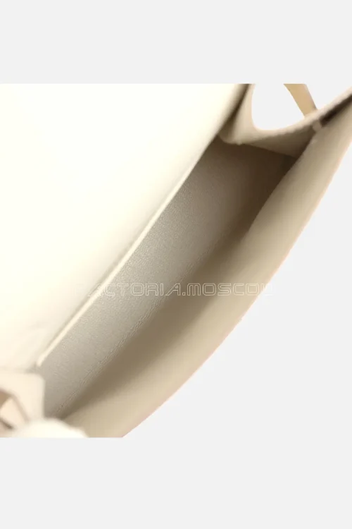 Hermès Kelly Sellier En Desordre 20 Craie Epsom GHW