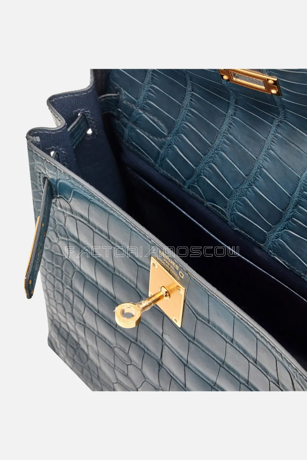 Hermès Kelly Ado II 22 Backpack Vert Rousseau Matte Alligator GHW