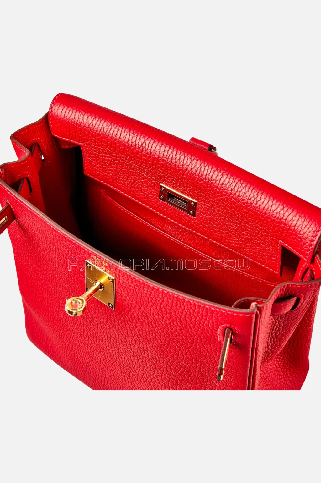 Hermès Kelly Ado II Rouge Casaque Clemence Hardware Gold