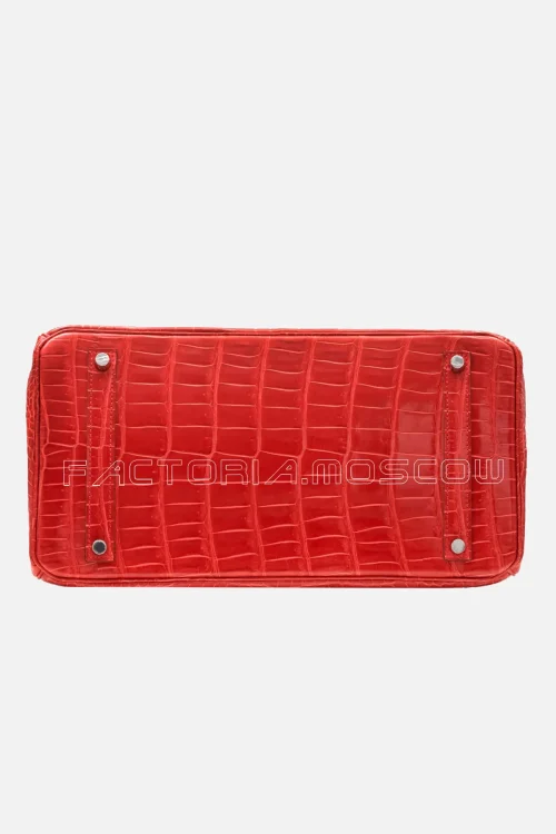 Hermès Birkin 35 Porosus Crocodile Colour Bougainvillier PHW