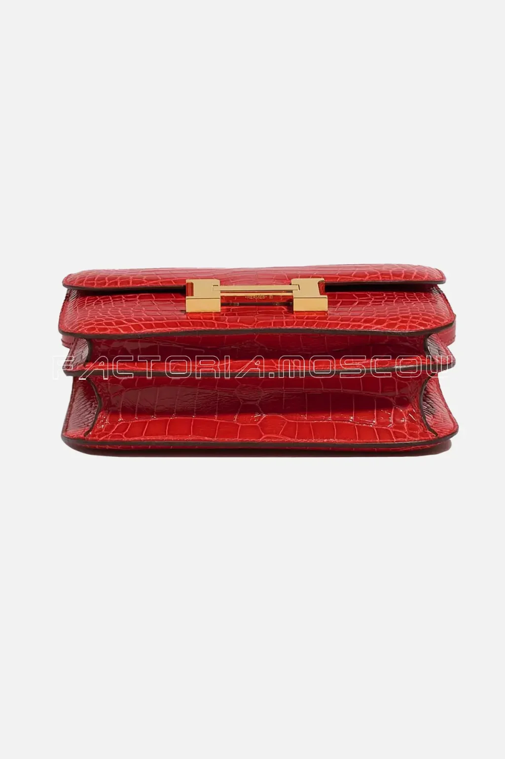 Hermès Constance 18 Shiny Alligator Rouge De Coeur GHW