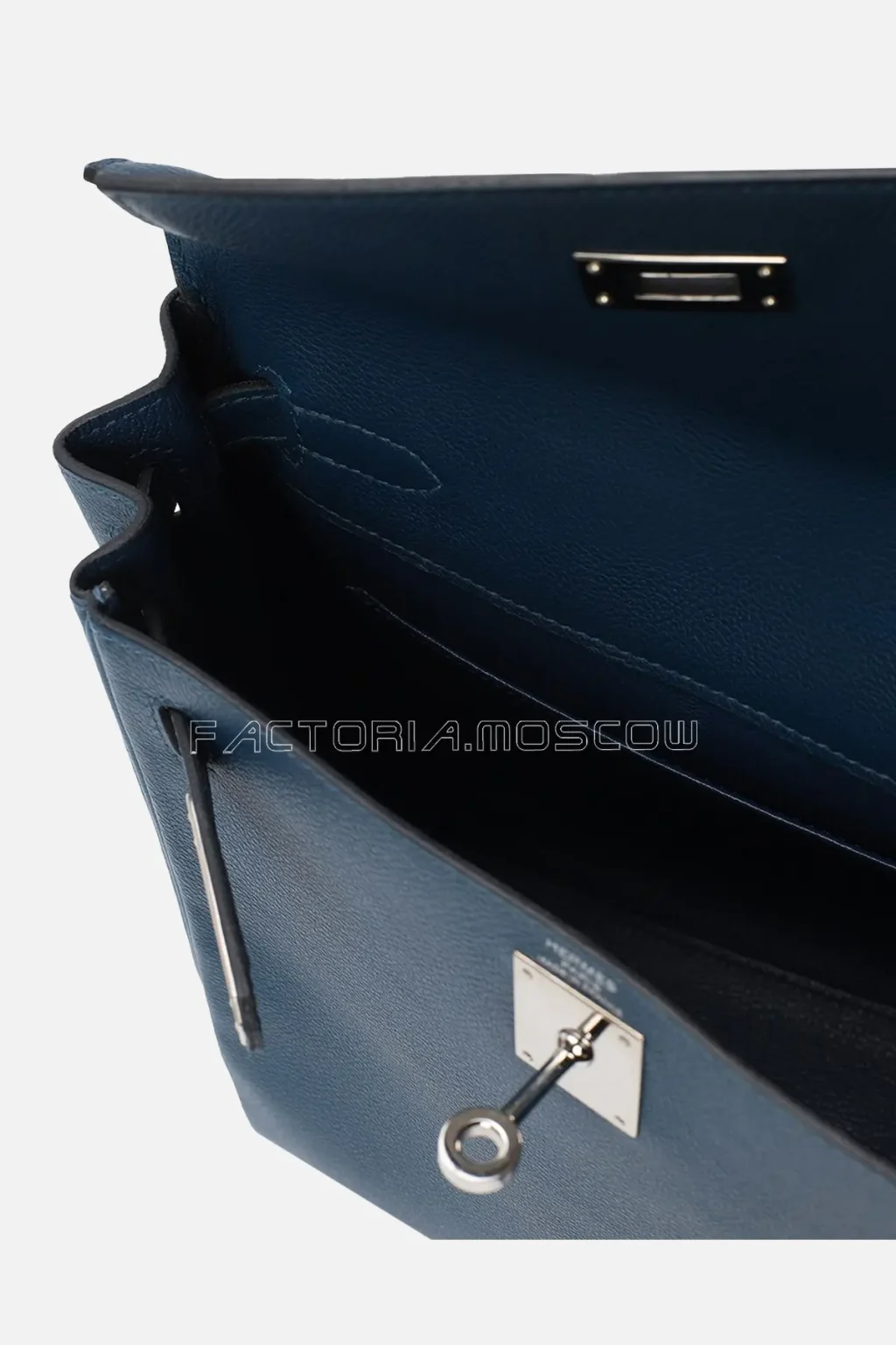 Hermès Kelly Ado II 22 Bleu Sapphire Evercolor PHW