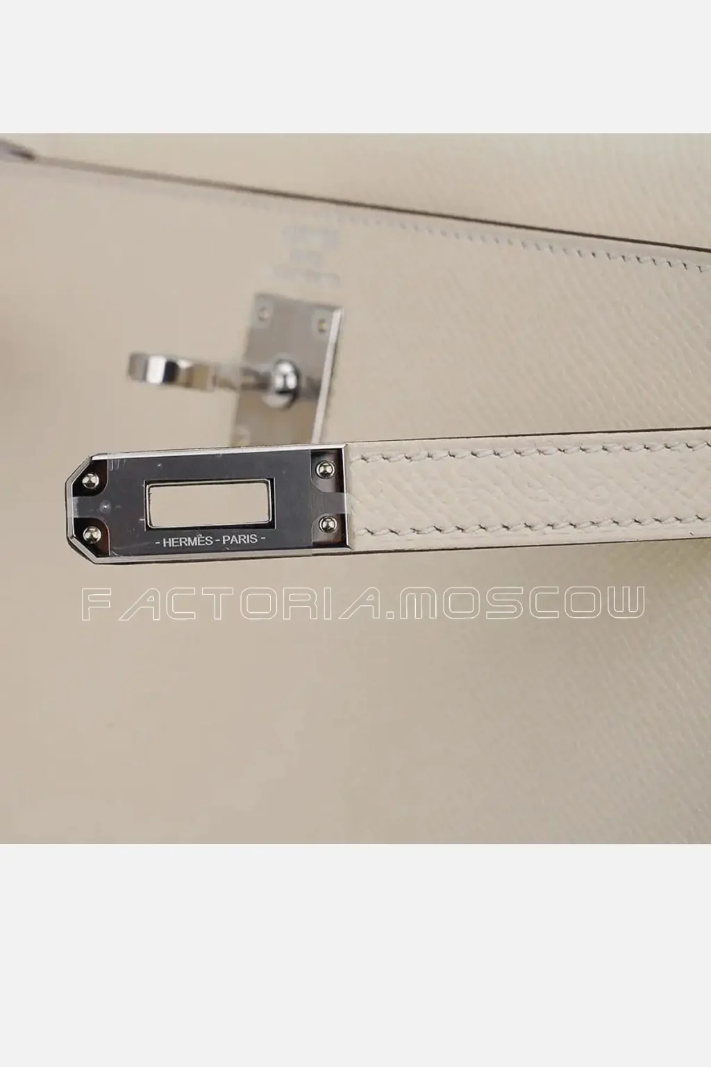 Hermes Kelly Sellier 25 Bag Nata Epsom Leather PHW
