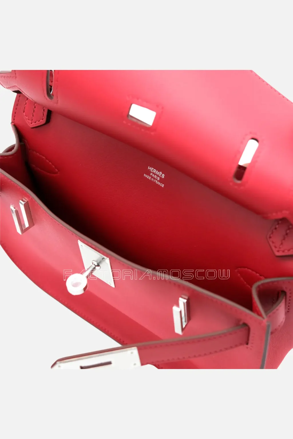 Hermès Mini Jypsiere Rouge Piment Swift PHW