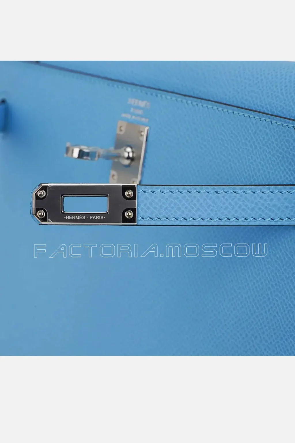 Hermes Kelly Sellier 25 Epsom Leather Colour Blue Celeste PHW