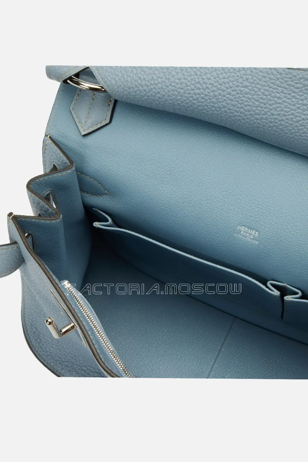 Hermès Jypsiere 31 Blue Lin Clemence PHW