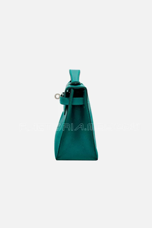 Hermès Kelly Pochette Epsom Colour Malachite PHW