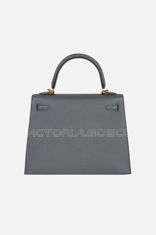 Hermes Kelly Sellier 25 Bag Vert Amande GHW Epsom Leather