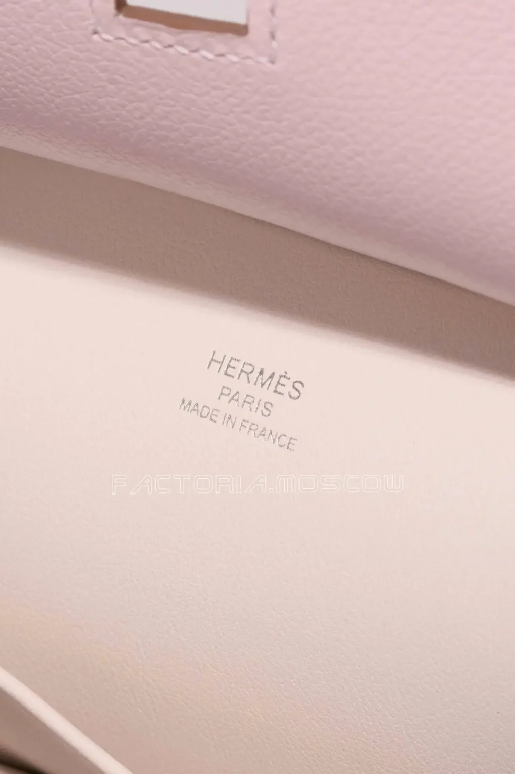 Hermès Jypsière Mini Evercolor Mauve Pâle/New White PHW