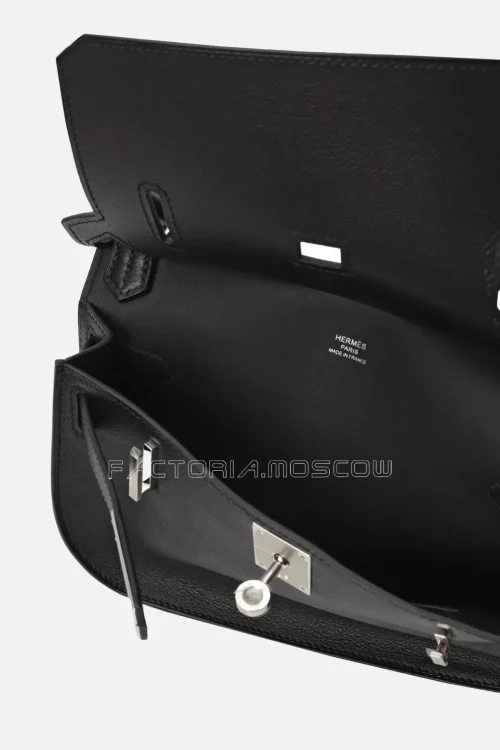 Hermès Jypsière Mini Evercolor Black PHW