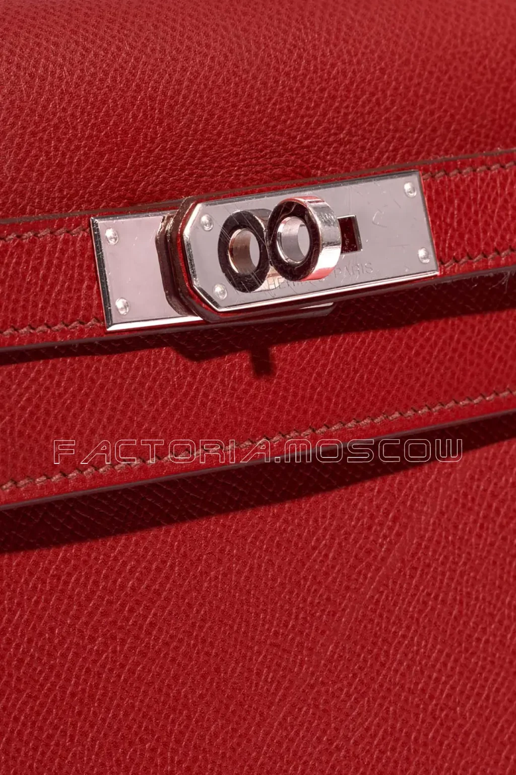 Hermès Kelly Sellier 35 Epsom Colour Rouge Casaque PHW