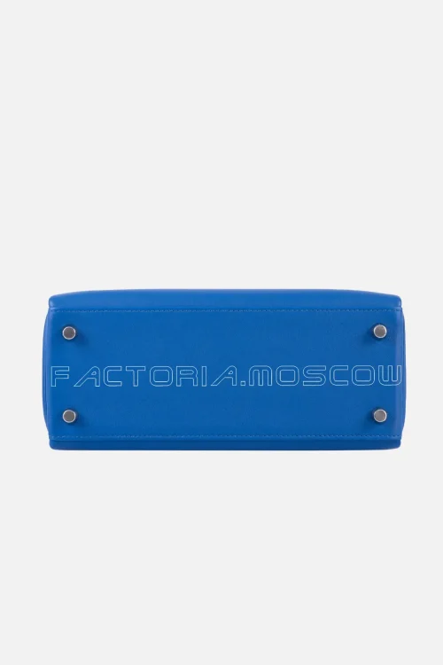 Hermes Kelly Retourne 25 Swift Blue France PHW