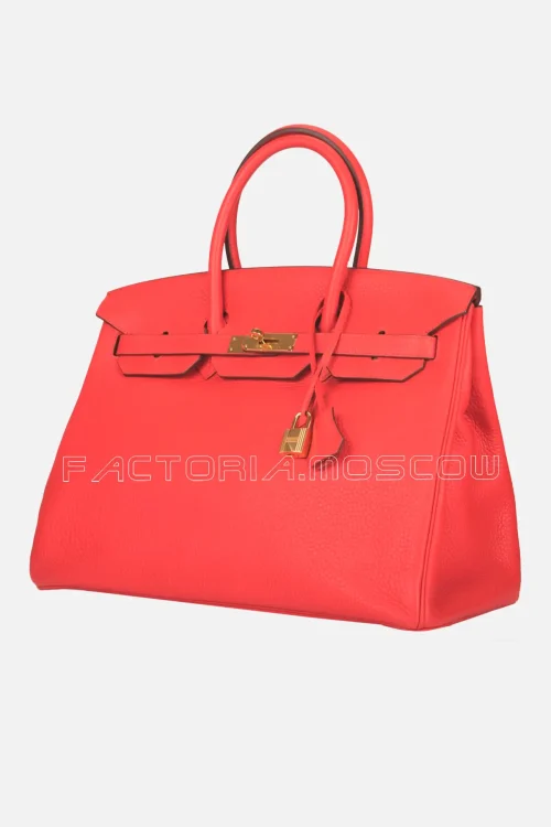 Hermès Birkin 35 Clemence Colour Rouge Pivoine GHW
